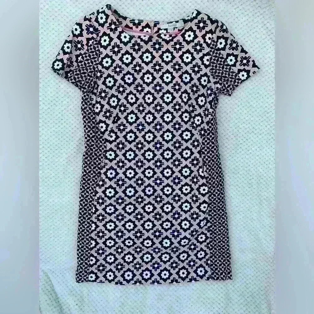 Boden Floral a line dress sz 6 flowers summer office spring business casual